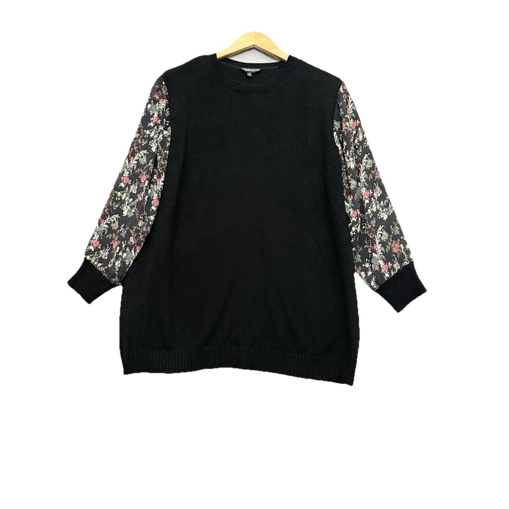 The Pyramid Collection Sweater Womens  Size 1X Accoridan Slv Boho Luxe‎ Artsy